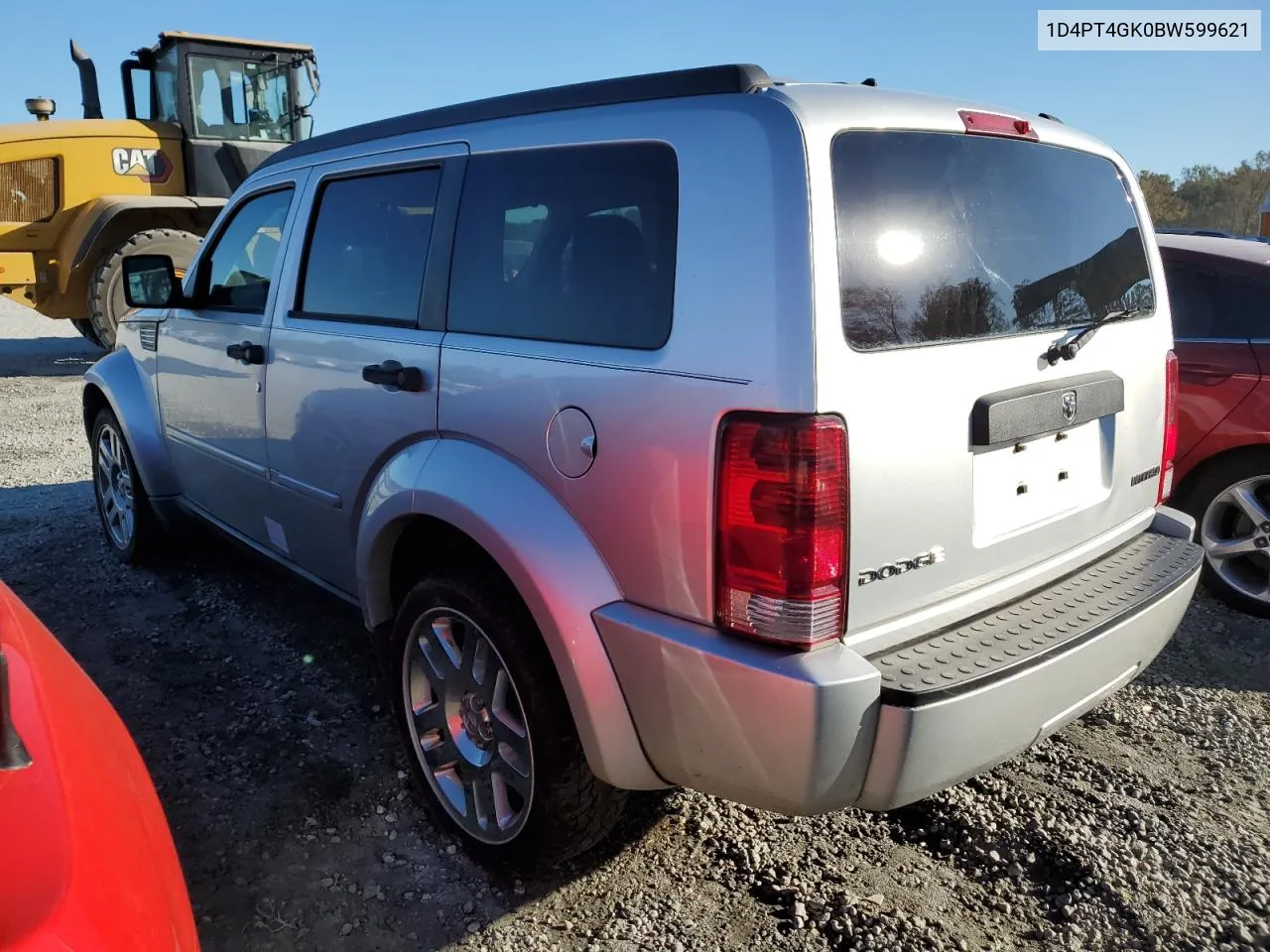 2011 Dodge Nitro Heat VIN: 1D4PT4GK0BW599621 Lot: 76164534