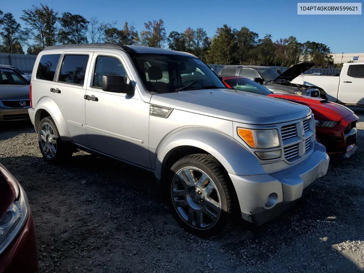 2011 Dodge Nitro Heat VIN: 1D4PT4GK0BW599621 Lot: 76164534