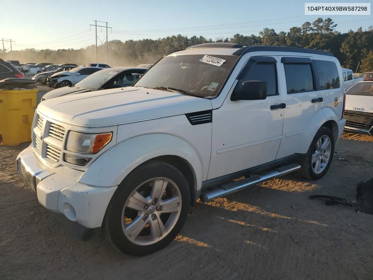 2011 Dodge Nitro Heat VIN: 1D4PT4GX9BW587298 Lot: 77224234