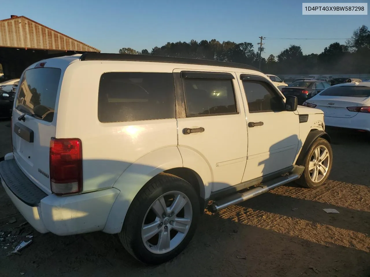 2011 Dodge Nitro Heat VIN: 1D4PT4GX9BW587298 Lot: 77224234