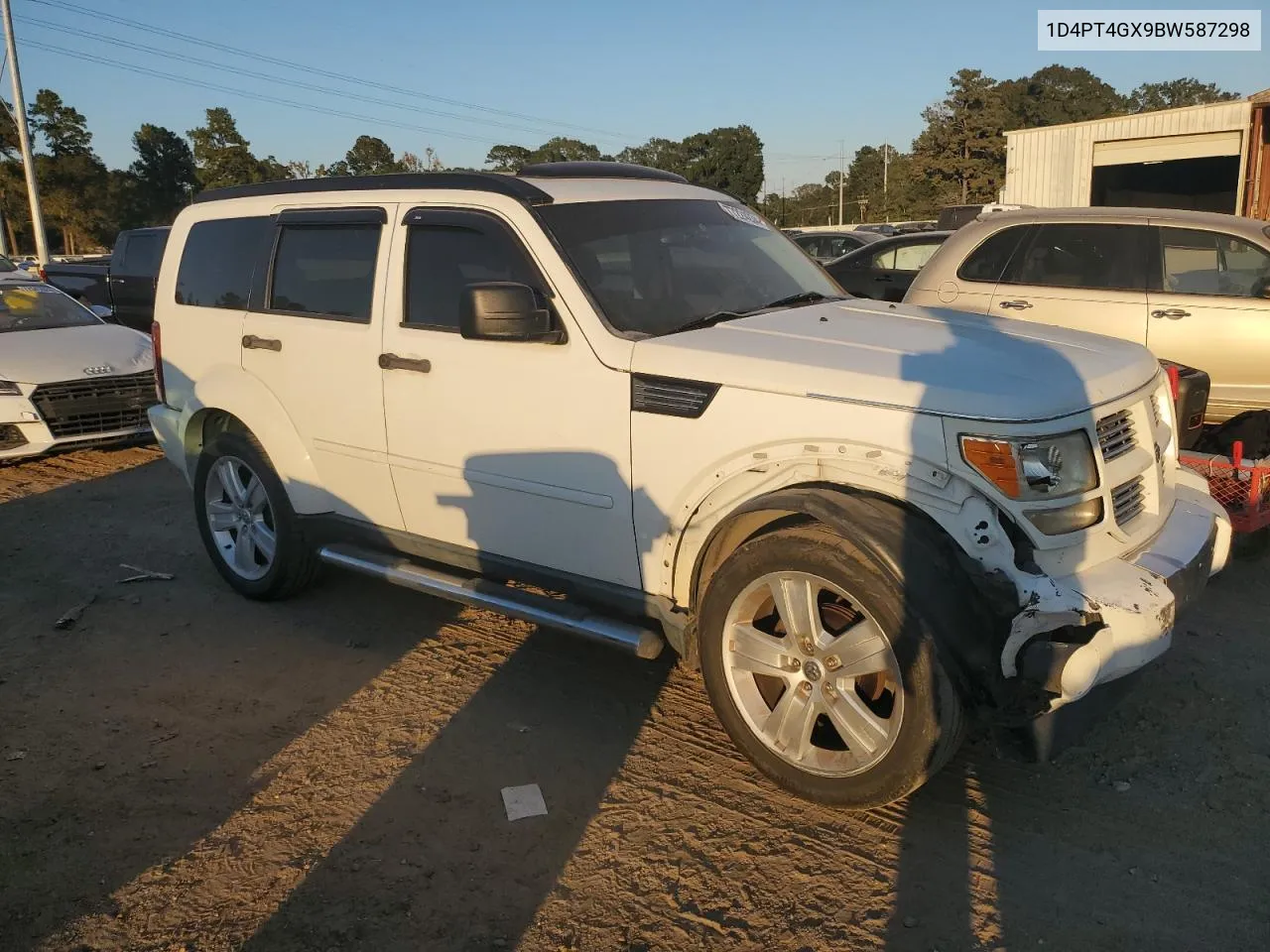 2011 Dodge Nitro Heat VIN: 1D4PT4GX9BW587298 Lot: 77224234