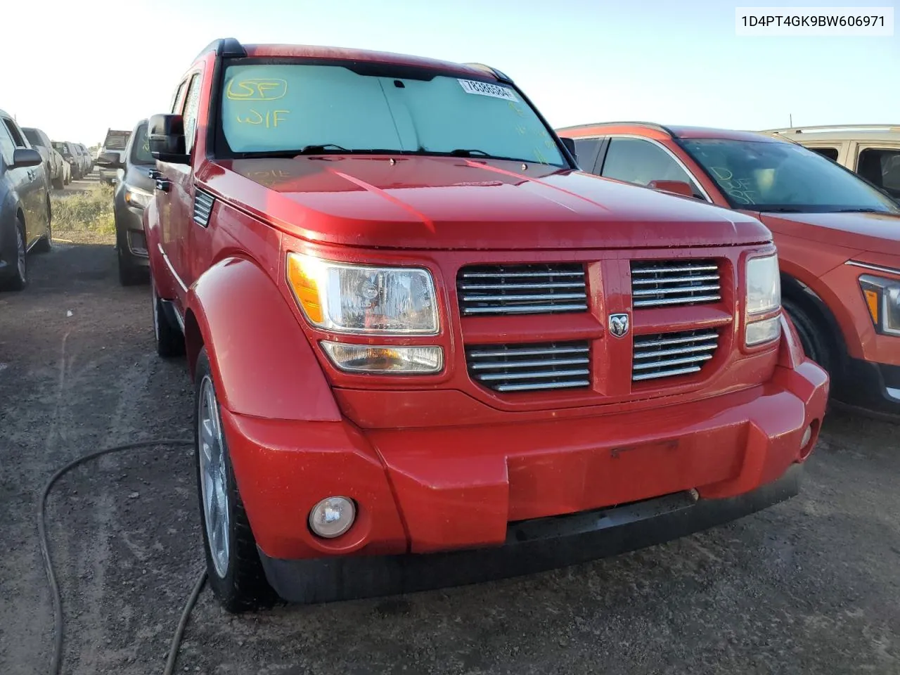 2011 Dodge Nitro Heat VIN: 1D4PT4GK9BW606971 Lot: 78386584