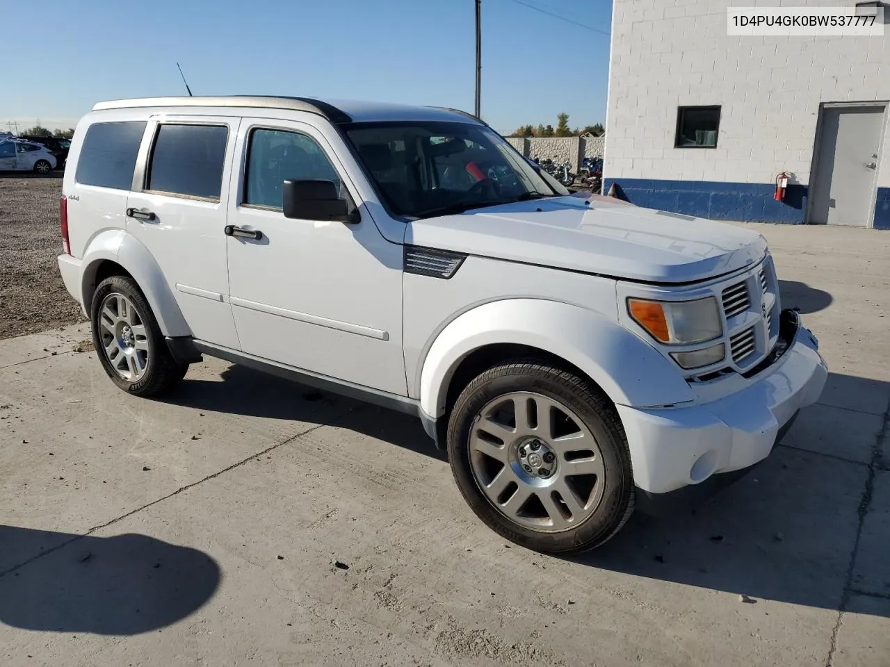 2011 Dodge Nitro Heat VIN: 1D4PU4GK0BW537777 Lot: 78784534