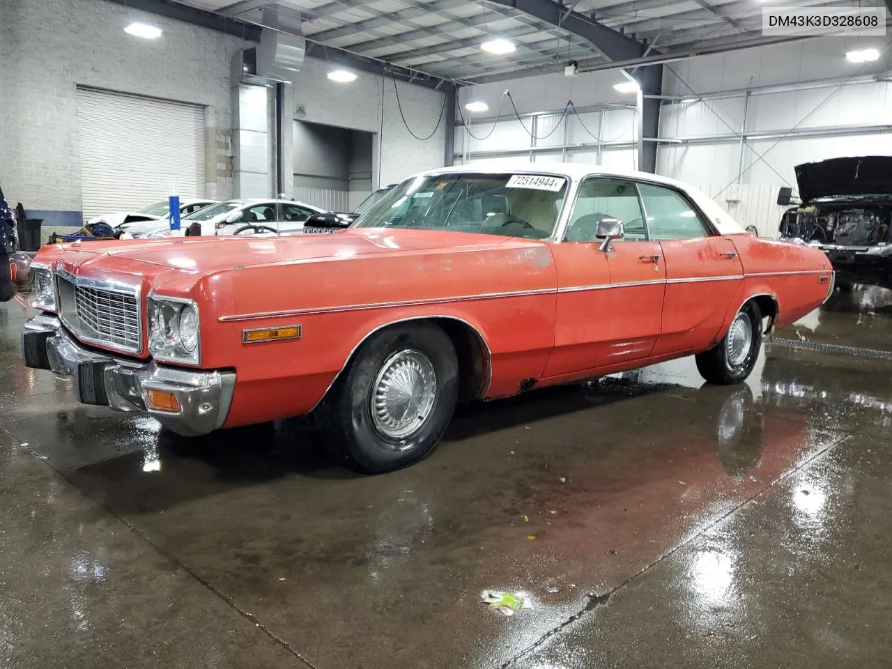 1973 Dodge Polara VIN: DM43K3D328608 Lot: 72514944