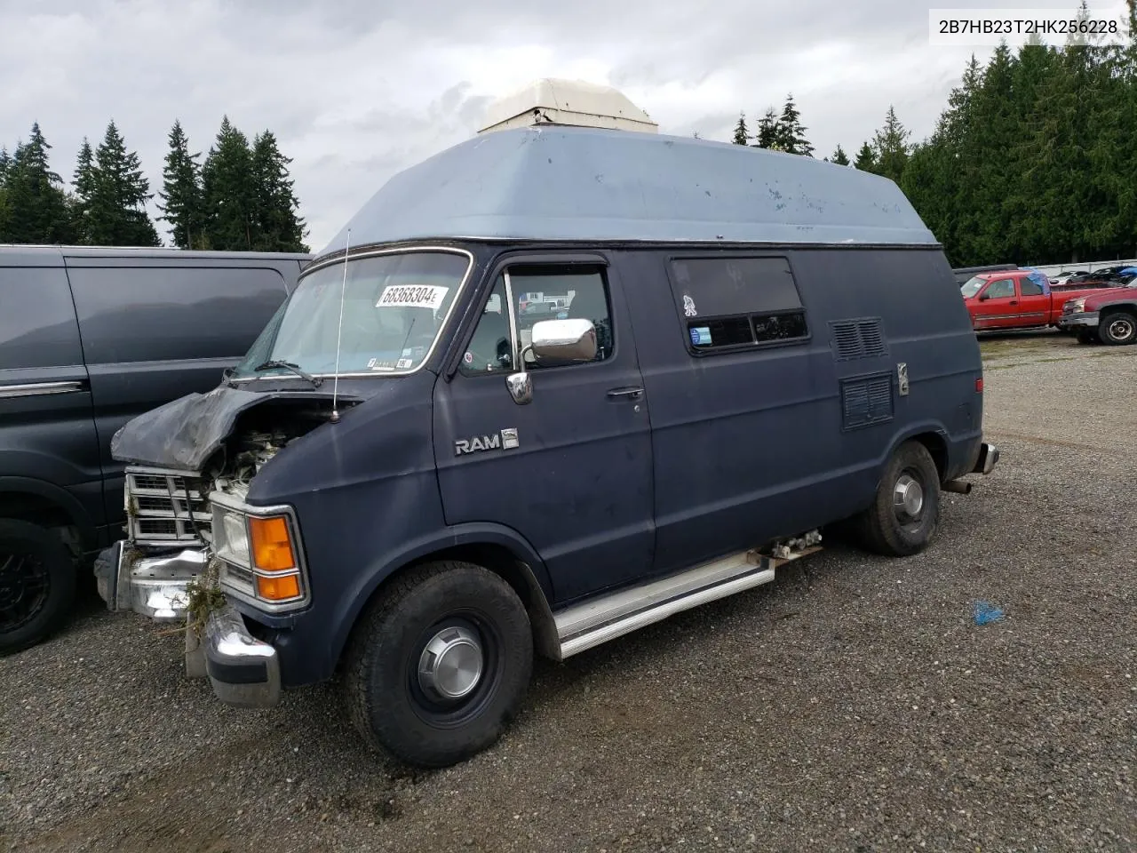 1987 Dodge Ram Van B250 VIN: 2B7HB23T2HK256228 Lot: 68368304