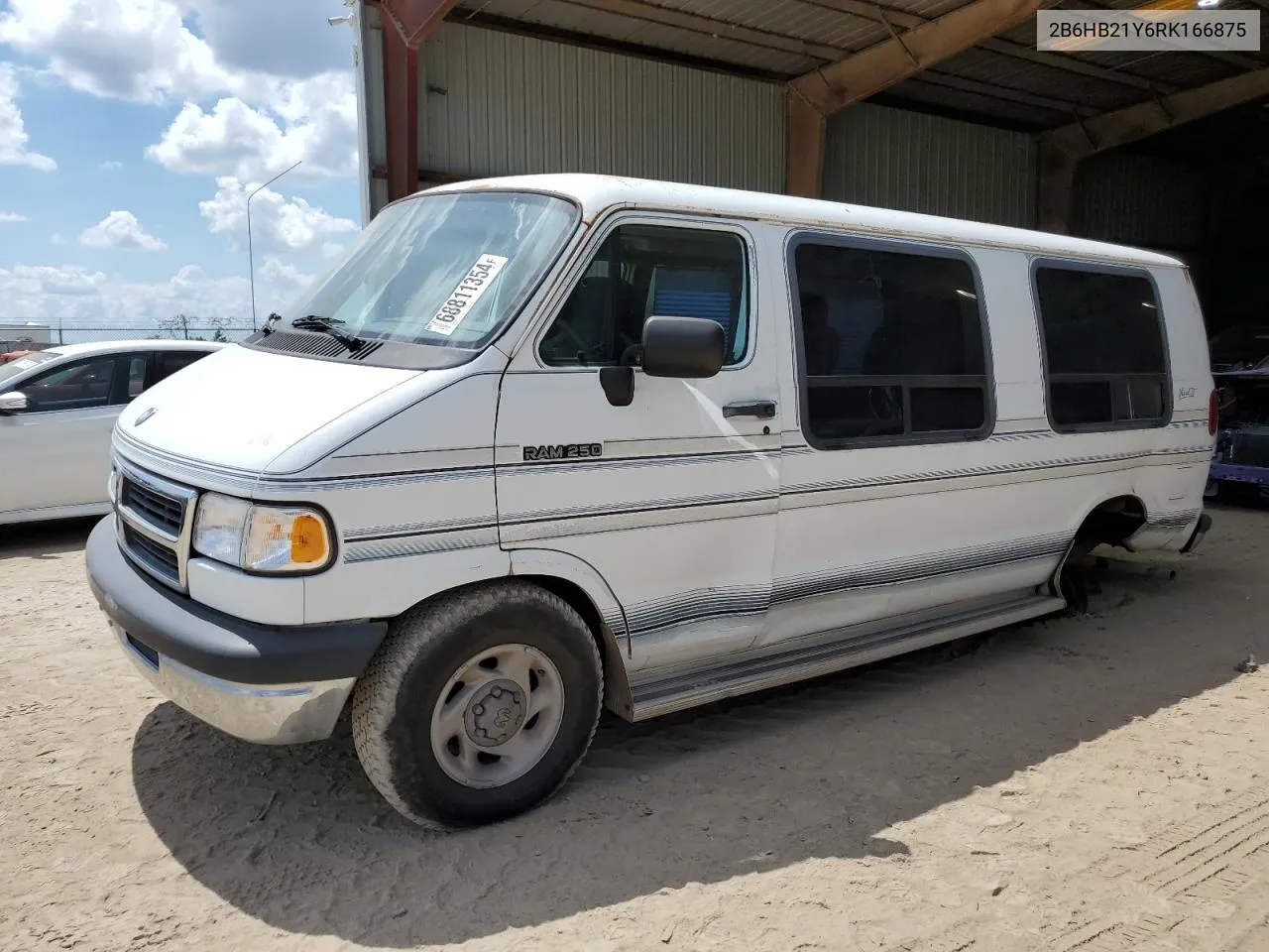 1994 Dodge Ram Van B250 VIN: 2B6HB21Y6RK166875 Lot: 68811354