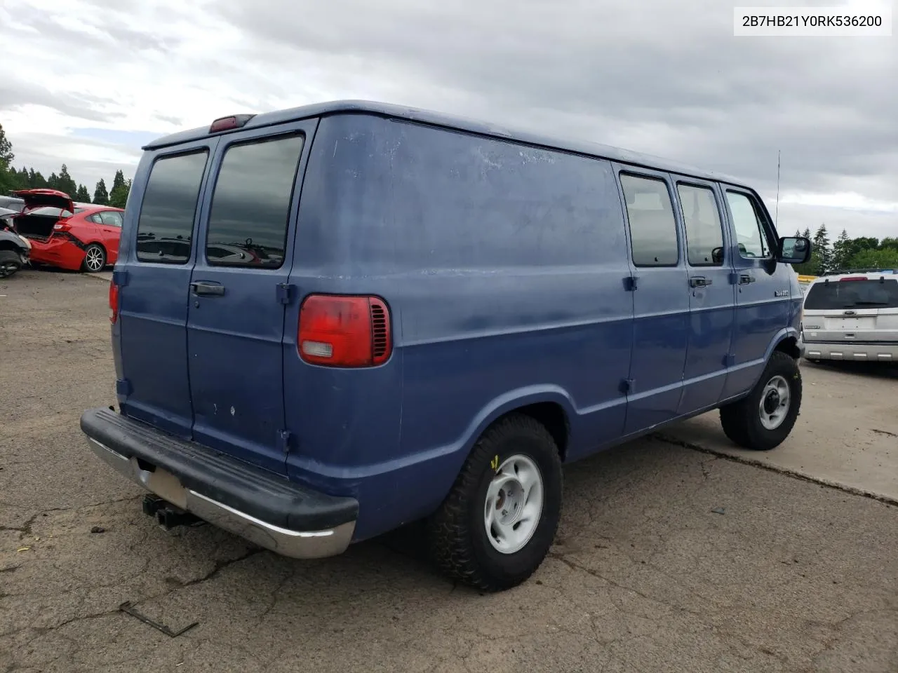 1994 Dodge Ram Van B250 VIN: 2B7HB21Y0RK536200 Lot: 68886214