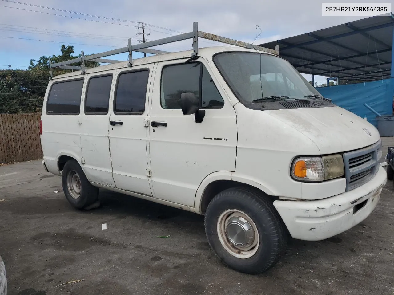 1994 Dodge Ram Van B250 VIN: 2B7HB21Y2RK564385 Lot: 72143624