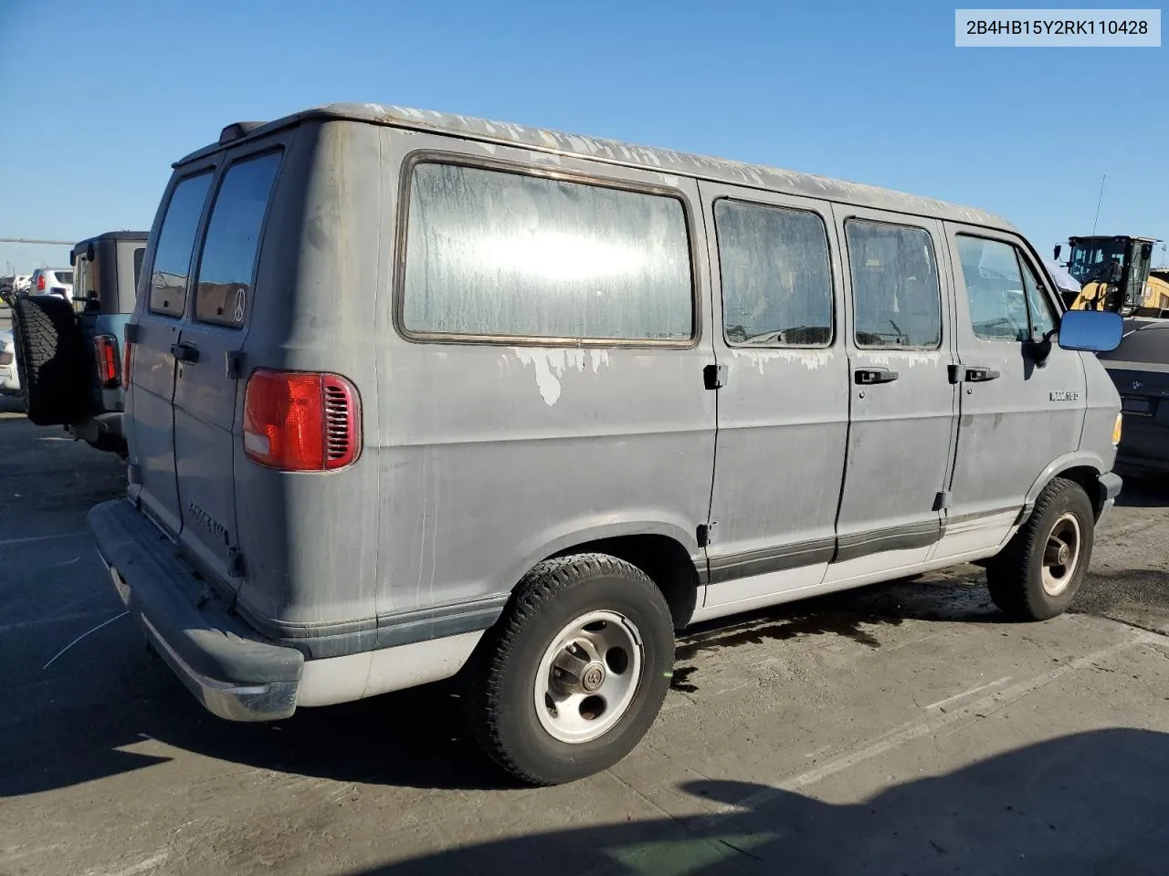 1994 Dodge Ram Wagon B150 VIN: 2B4HB15Y2RK110428 Lot: 79646824