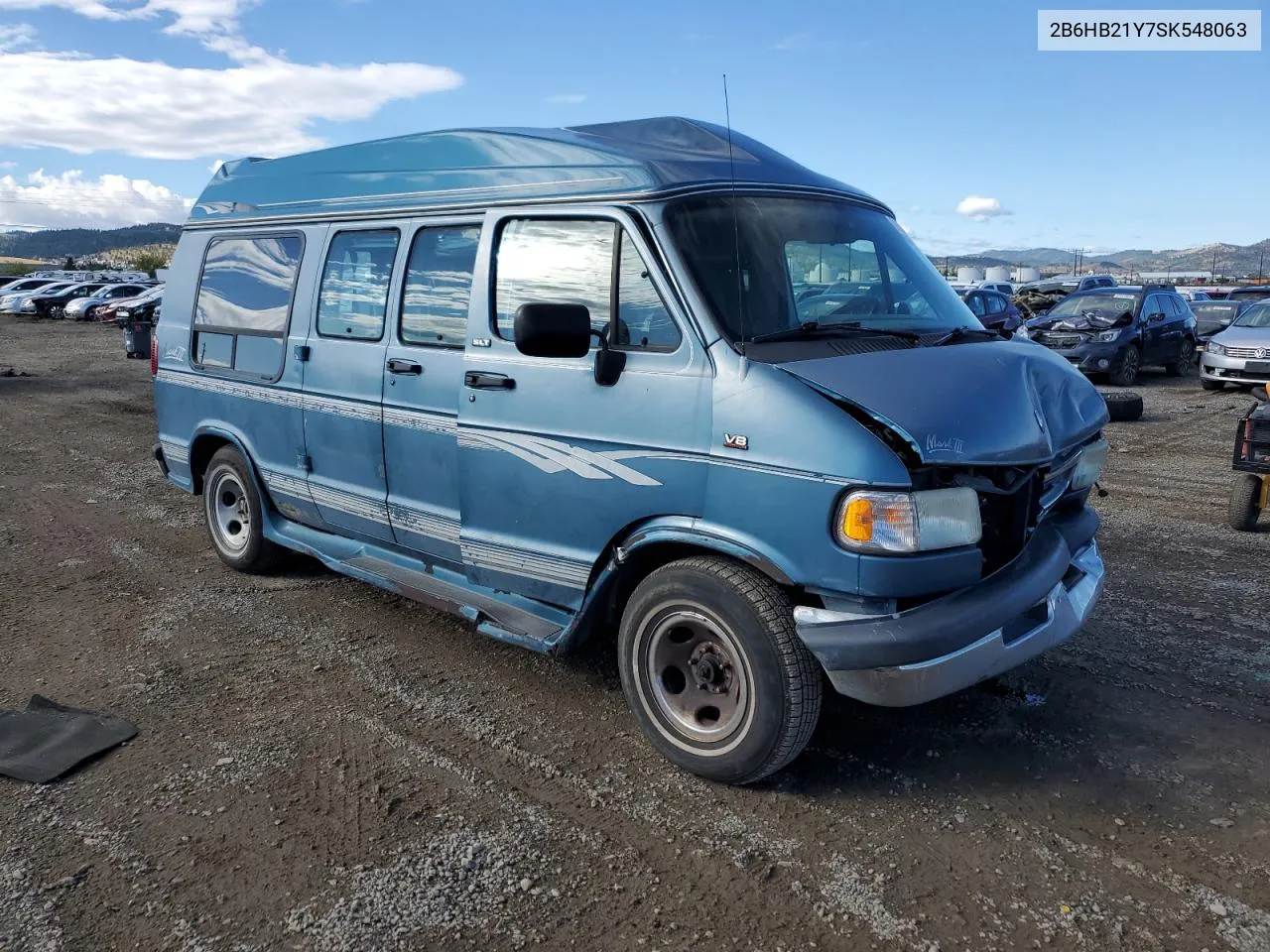 1995 Dodge Ram Van B2500 VIN: 2B6HB21Y7SK548063 Lot: 71820114