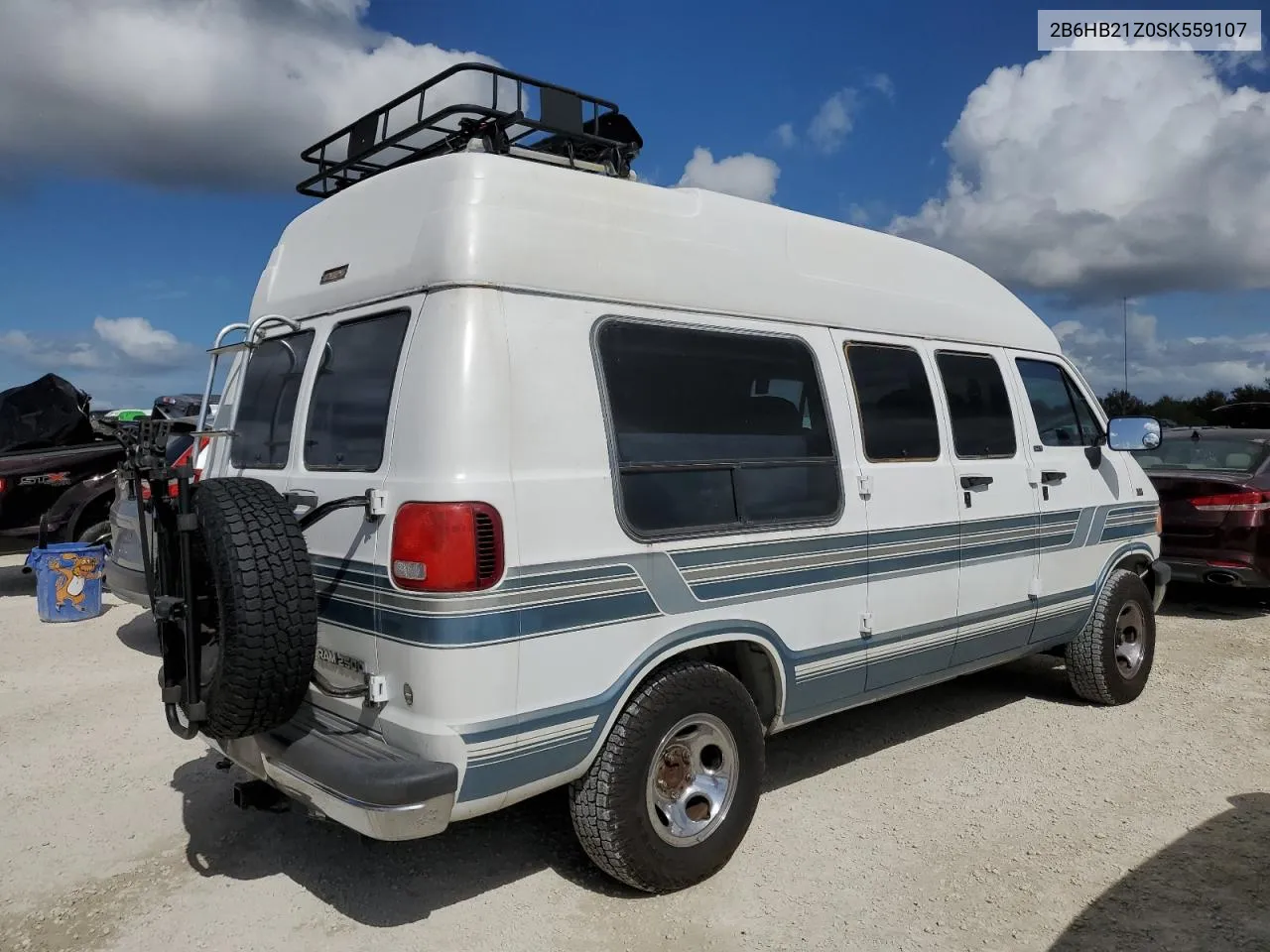 1995 Dodge Ram Van B2500 VIN: 2B6HB21Z0SK559107 Lot: 75360804