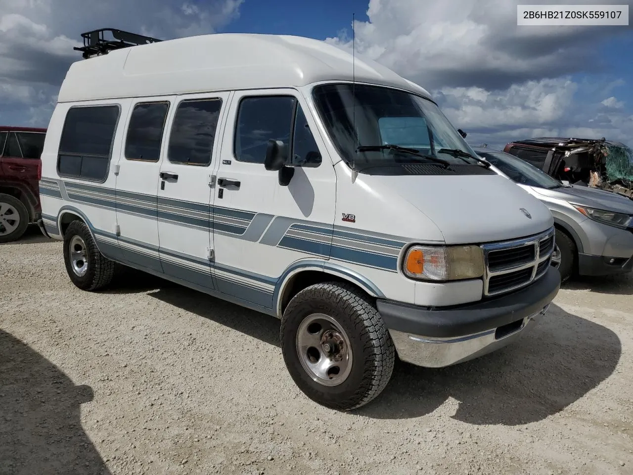 1995 Dodge Ram Van B2500 VIN: 2B6HB21Z0SK559107 Lot: 75360804