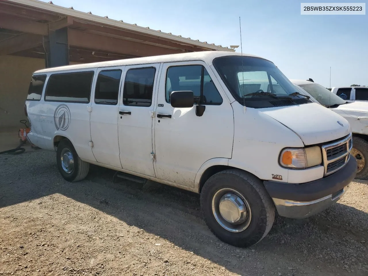 1995 Dodge Ram Wagon B3500 VIN: 2B5WB35ZXSK555223 Lot: 76124274