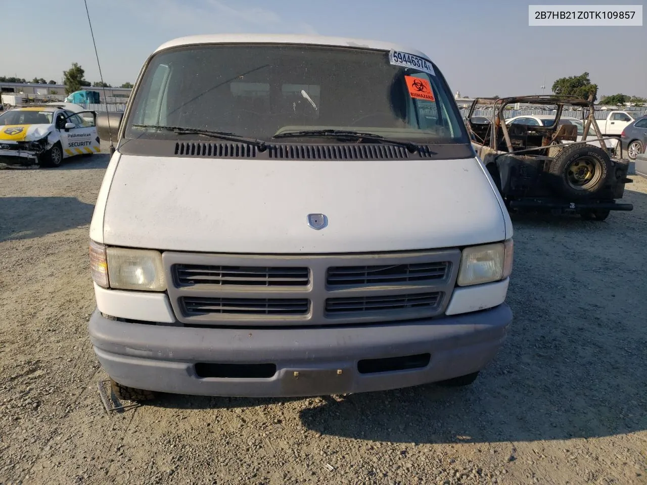 1996 Dodge Ram Van B2500 VIN: 2B7HB21Z0TK109857 Lot: 59446374