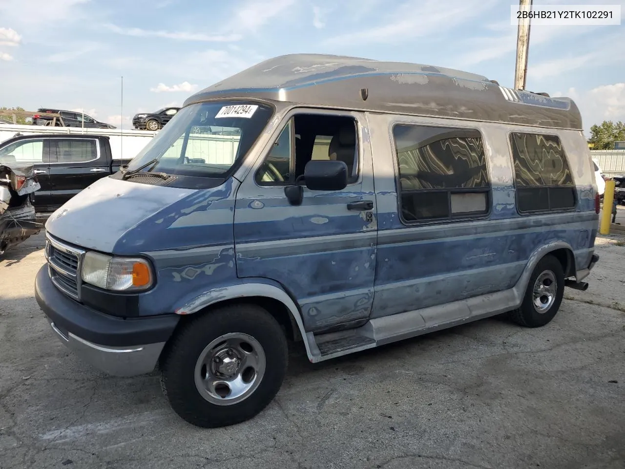 1996 Dodge Ram Van B2500 VIN: 2B6HB21Y2TK102291 Lot: 70014294