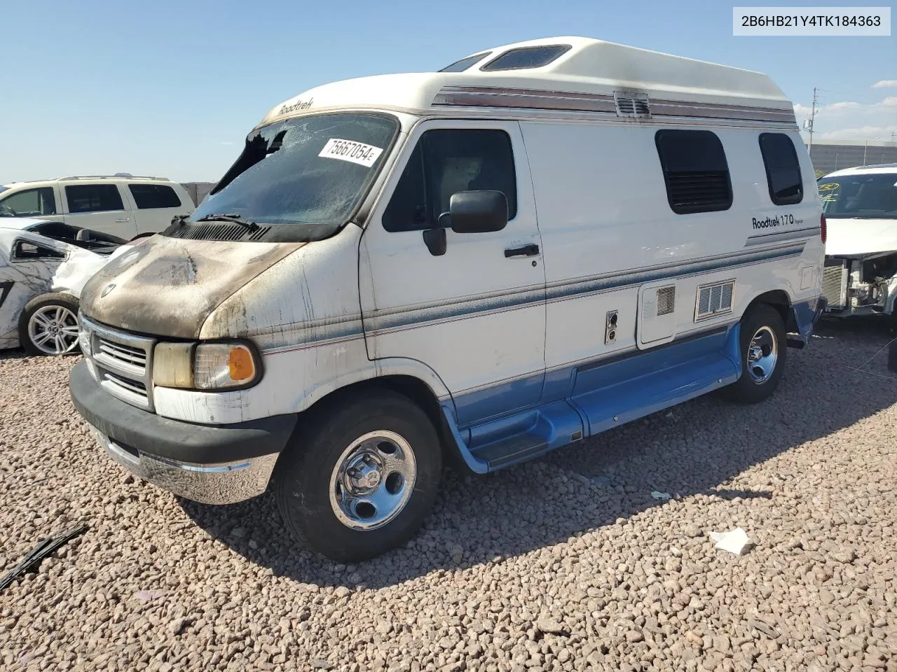 1996 Dodge Ram Van B2500 VIN: 2B6HB21Y4TK184363 Lot: 75667054