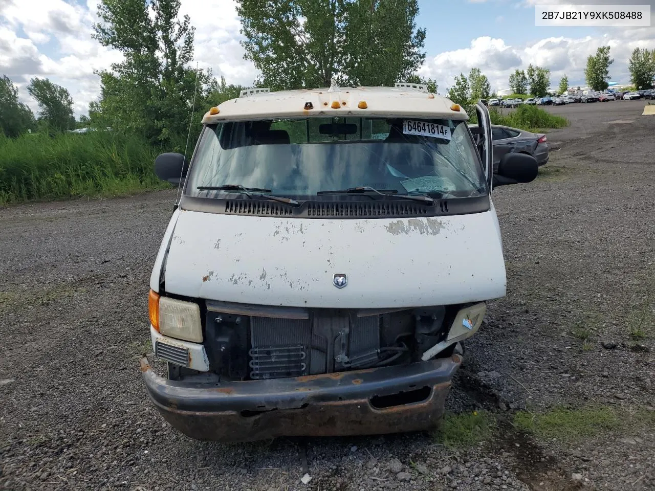 1999 Dodge Ram Van B2500 VIN: 2B7JB21Y9XK508488 Lot: 64641814