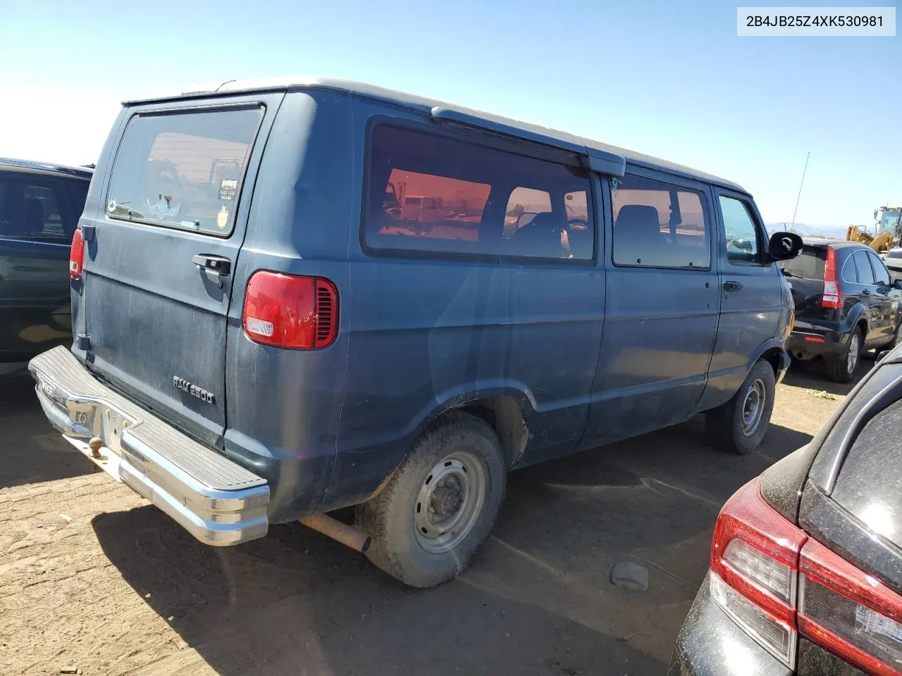 1999 Dodge Ram Wagon B2500 VIN: 2B4JB25Z4XK530981 Lot: 71840034