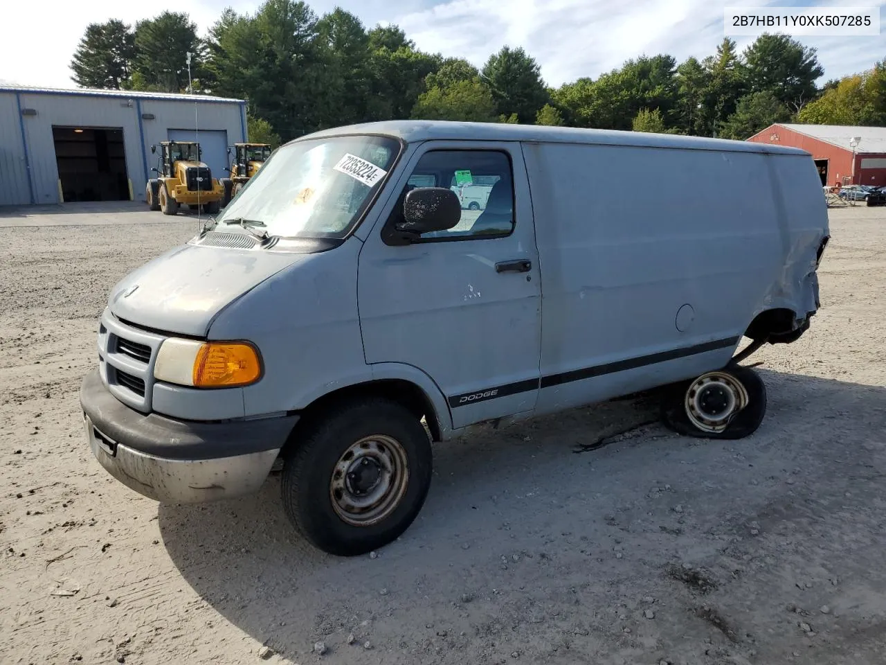 1999 Dodge Ram Van B1500 VIN: 2B7HB11Y0XK507285 Lot: 72353224