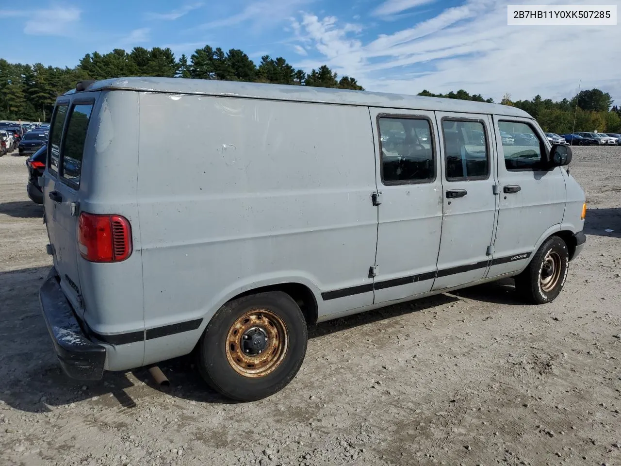 1999 Dodge Ram Van B1500 VIN: 2B7HB11Y0XK507285 Lot: 72353224