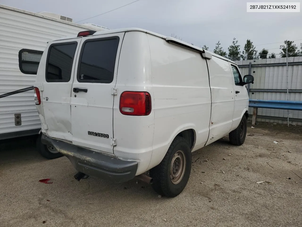 1999 Dodge Ram Van B2500 VIN: 2B7JB21Z1XK524192 Lot: 79745724