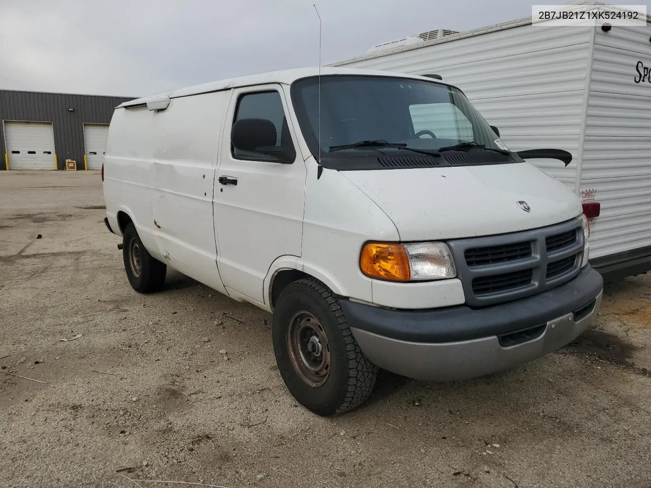 1999 Dodge Ram Van B2500 VIN: 2B7JB21Z1XK524192 Lot: 79745724