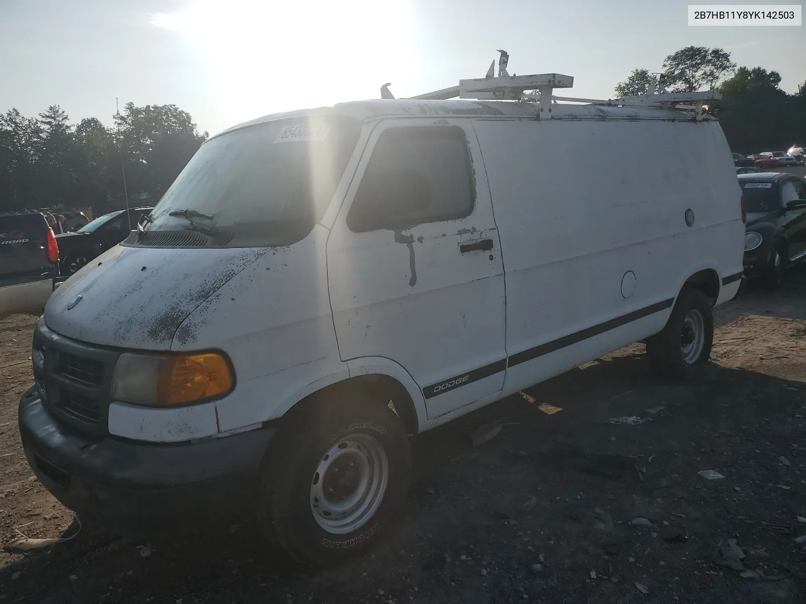 2000 Dodge Ram Van B1500 VIN: 2B7HB11Y8YK142503 Lot: 65438024