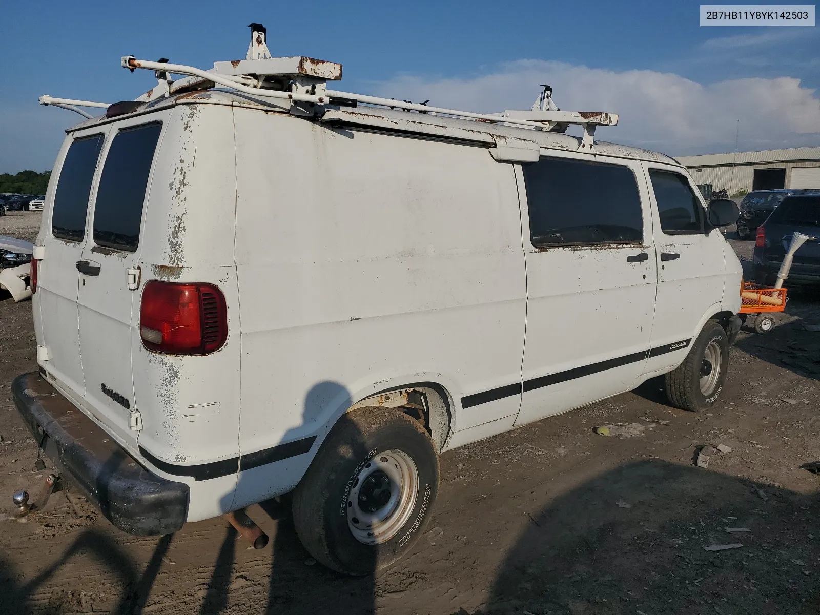 2000 Dodge Ram Van B1500 VIN: 2B7HB11Y8YK142503 Lot: 65438024