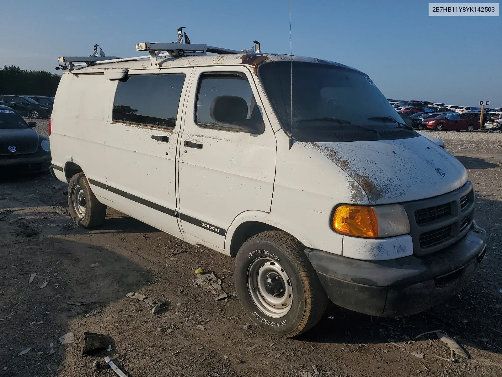 2000 Dodge Ram Van B1500 VIN: 2B7HB11Y8YK142503 Lot: 65438024