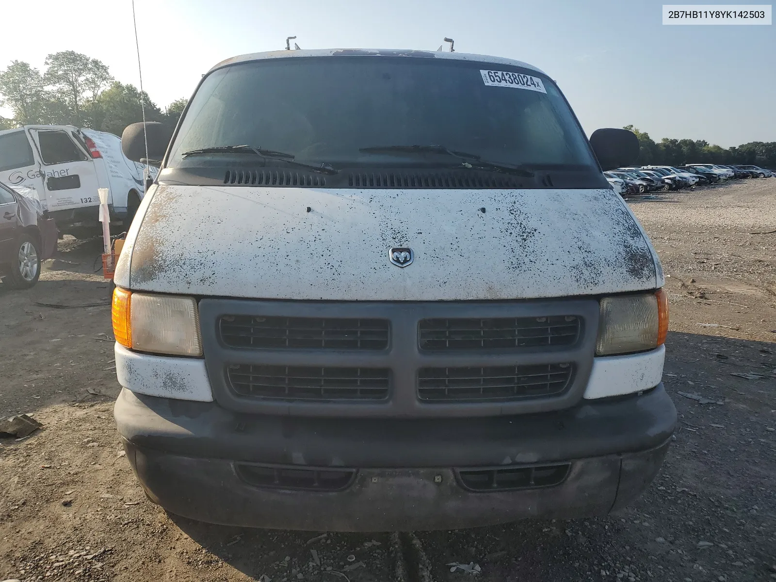 2000 Dodge Ram Van B1500 VIN: 2B7HB11Y8YK142503 Lot: 65438024