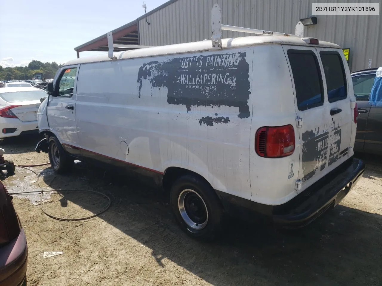 2B7HB11Y2YK101896 2000 Dodge Ram Van B1500