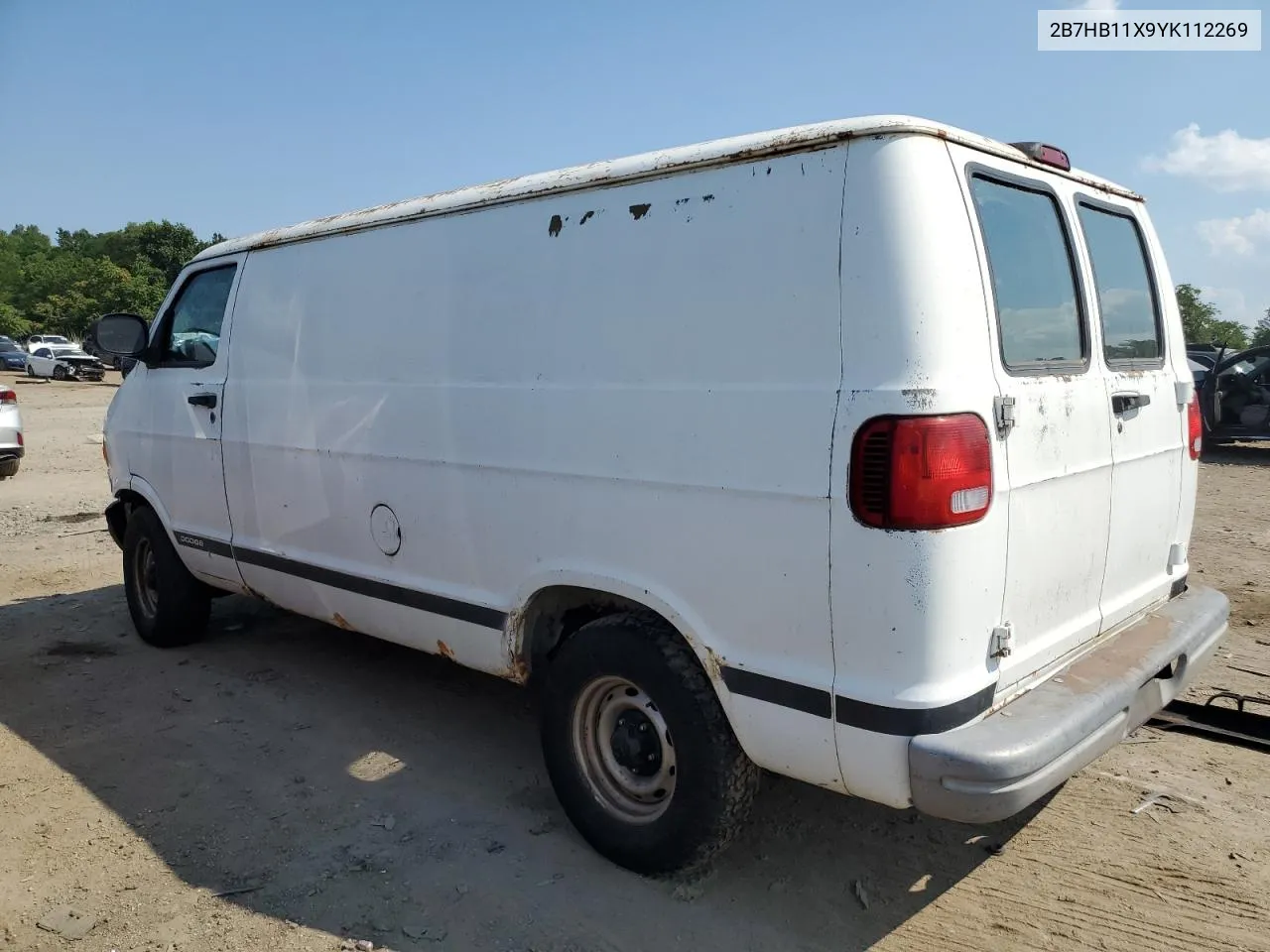 2000 Dodge Ram Van B1500 VIN: 2B7HB11X9YK112269 Lot: 68979274