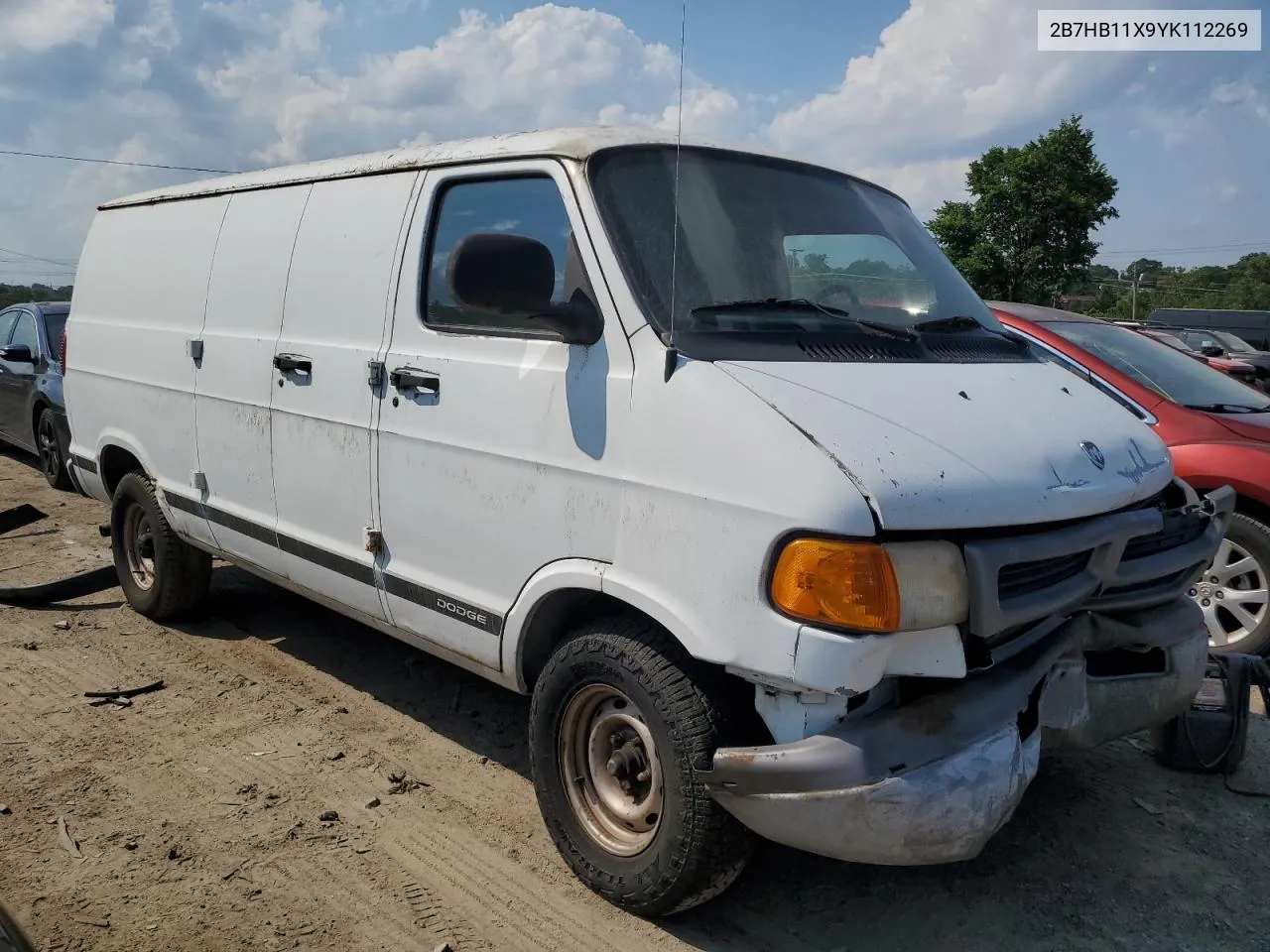 2000 Dodge Ram Van B1500 VIN: 2B7HB11X9YK112269 Lot: 68979274