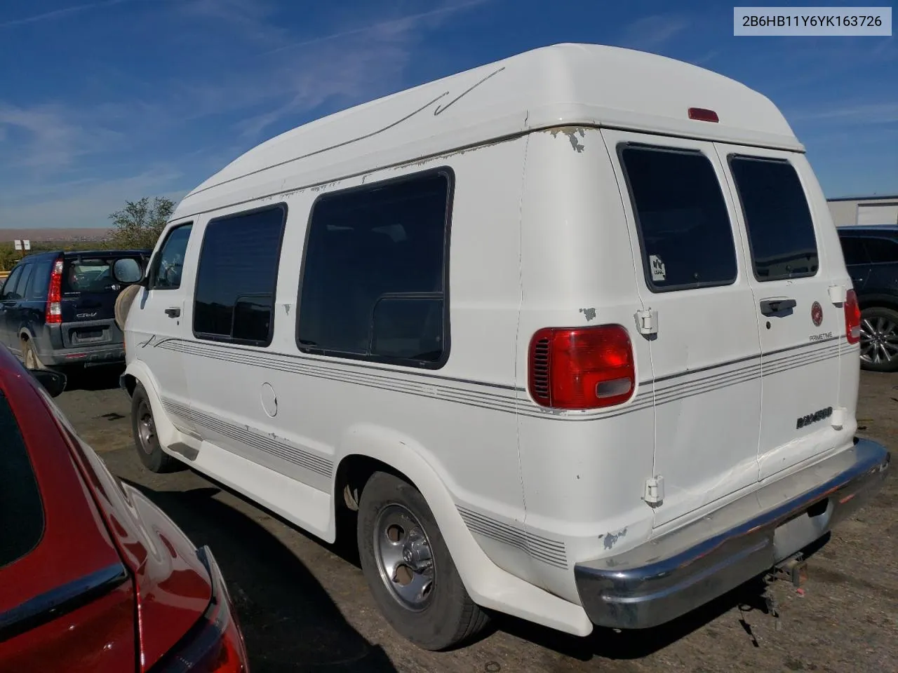 2000 Dodge Ram Van B1500 VIN: 2B6HB11Y6YK163726 Lot: 73036594