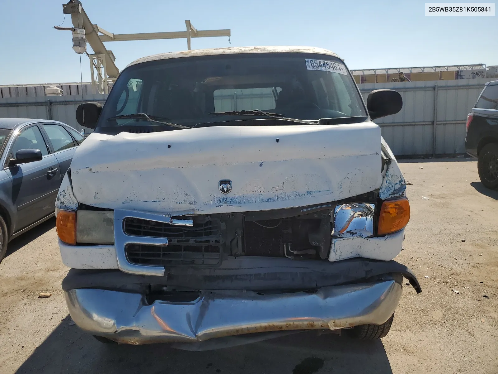 2B5WB35Z81K505841 2001 Dodge Ram Wagon B3500