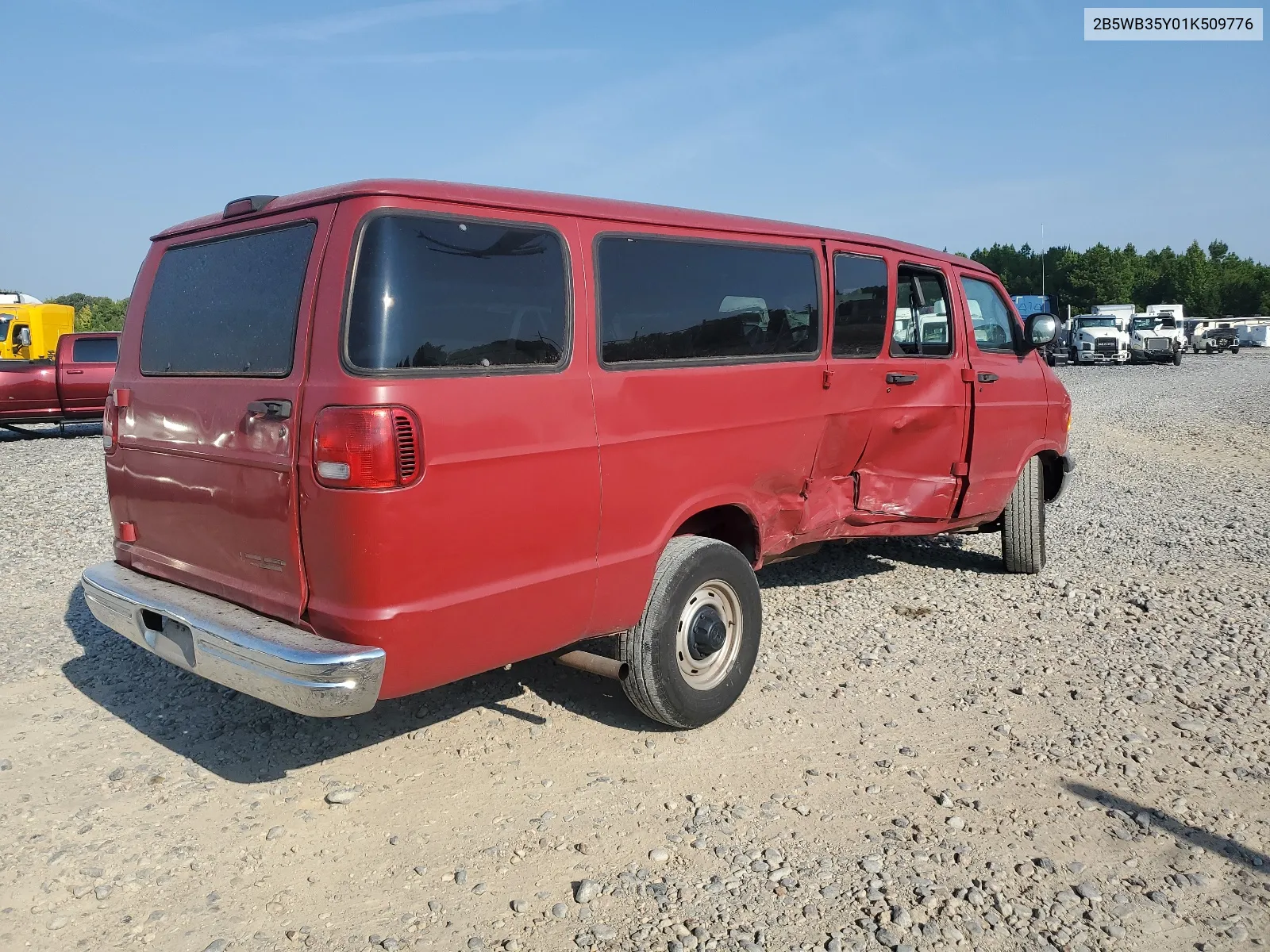 2001 Dodge Ram Wagon B3500 VIN: 2B5WB35Y01K509776 Lot: 66908184