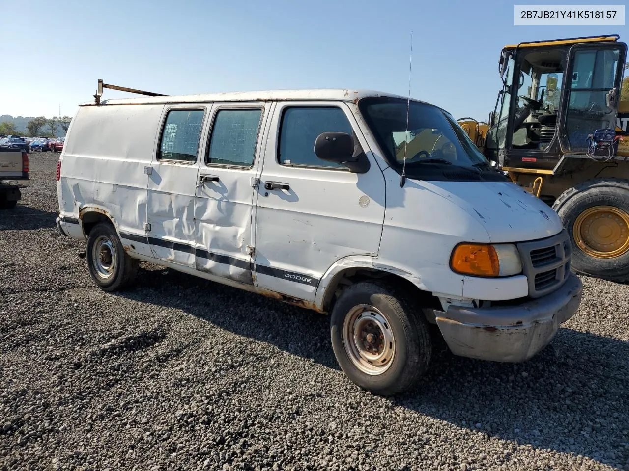 2001 Dodge Ram Van B2500 VIN: 2B7JB21Y41K518157 Lot: 69772344