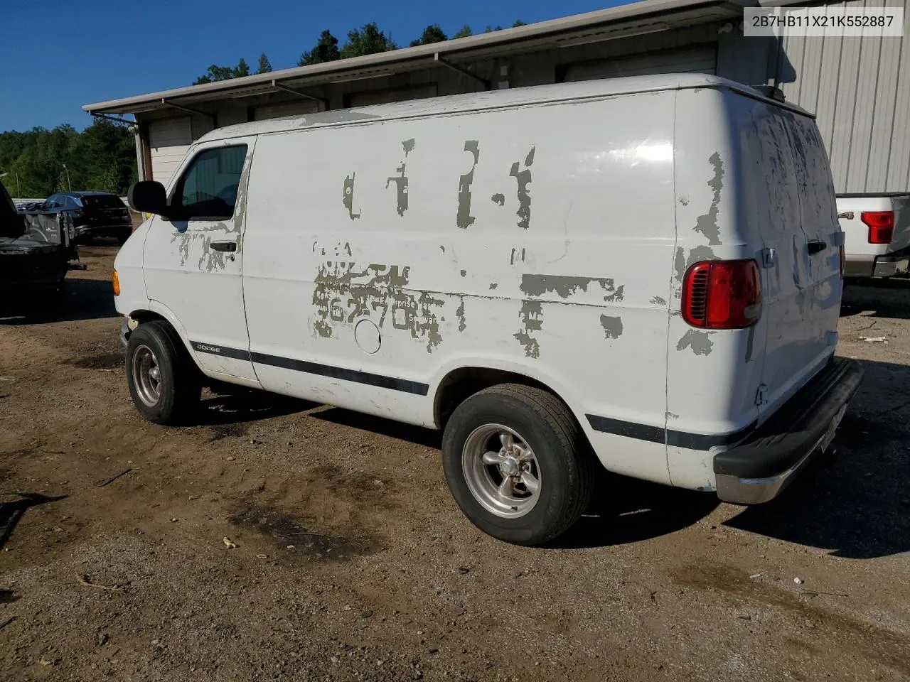 2001 Dodge Ram Van B1500 VIN: 2B7HB11X21K552887 Lot: 72274514