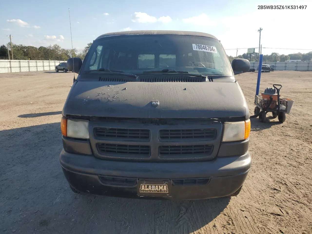 2001 Dodge Ram Wagon B3500 VIN: 2B5WB35Z61K531497 Lot: 78046704