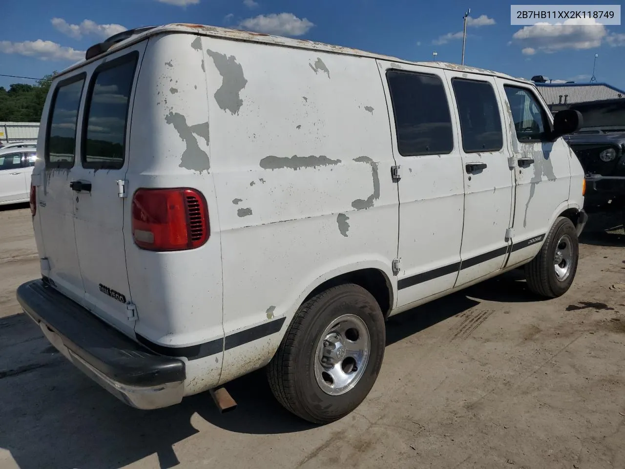 2B7HB11XX2K118749 2002 Dodge Ram Van B1500