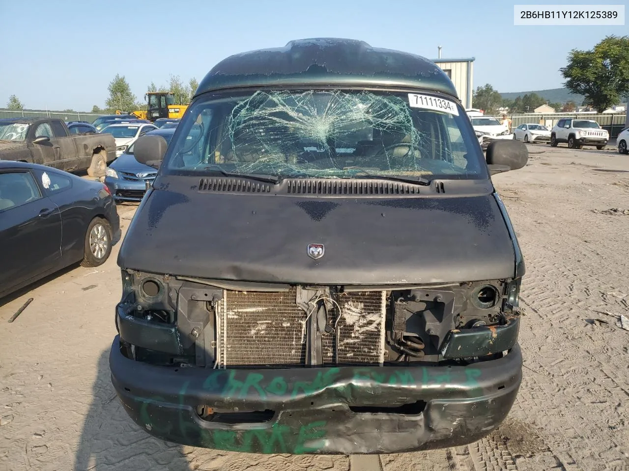 2B6HB11Y12K125389 2002 Dodge Ram Van B1500