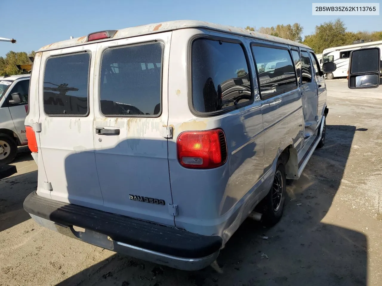 2002 Dodge Ram Wagon B3500 VIN: 2B5WB35Z62K113765 Lot: 71943144