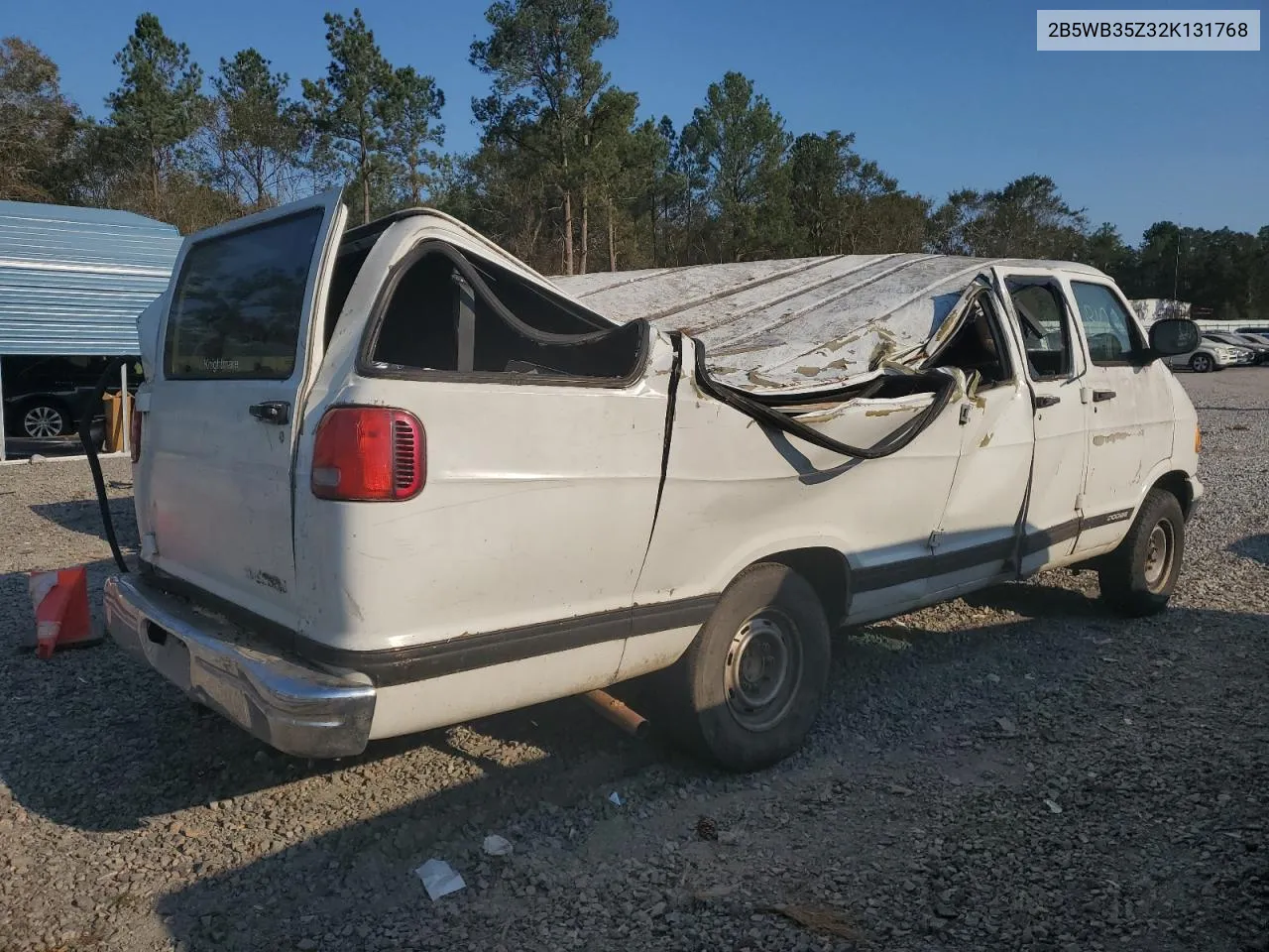 2002 Dodge Ram Wagon B3500 VIN: 2B5WB35Z32K131768 Lot: 74399064