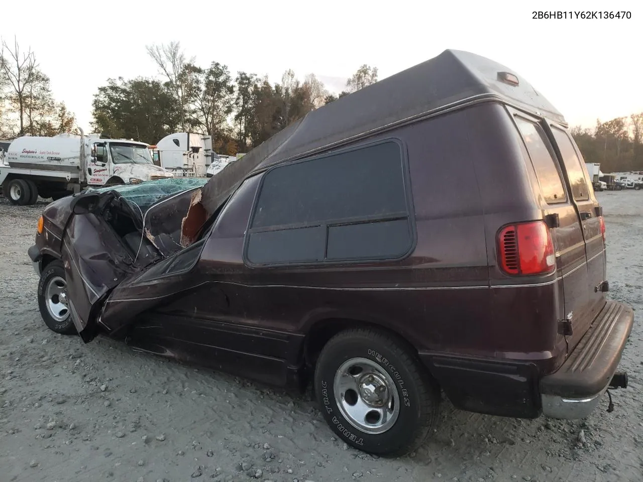 2002 Dodge Ram Van B1500 VIN: 2B6HB11Y62K136470 Lot: 75137674