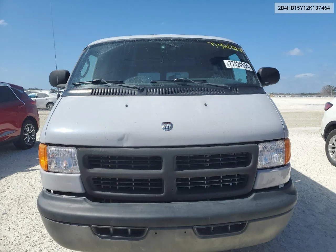 2002 Dodge Ram Wagon B1500 VIN: 2B4HB15Y12K137464 Lot: 77420554