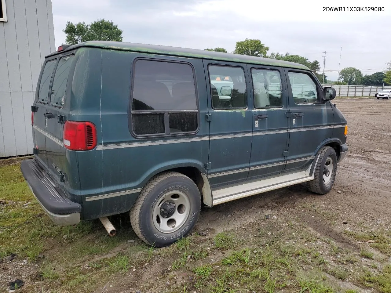 2003 Dodge Ram Van B1500 VIN: 2D6WB11X03K529080 Lot: 71686894