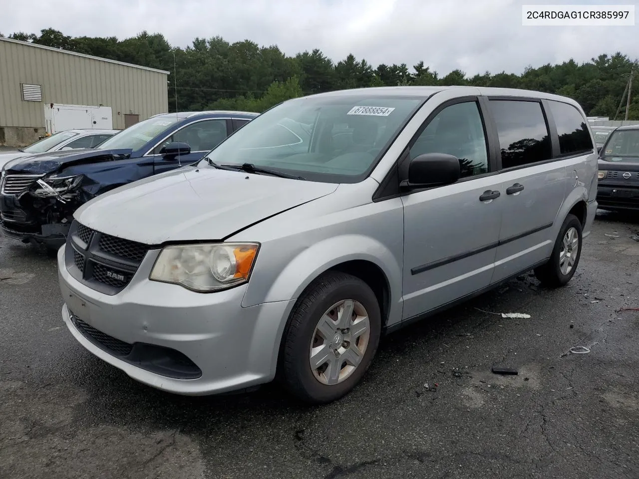 2012 Dodge Ram Van VIN: 2C4RDGAG1CR385997 Lot: 67888854