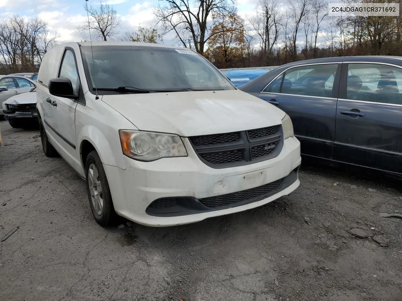 2012 Dodge Ram Van VIN: 2C4JDGAG1CR371692 Lot: 78655144