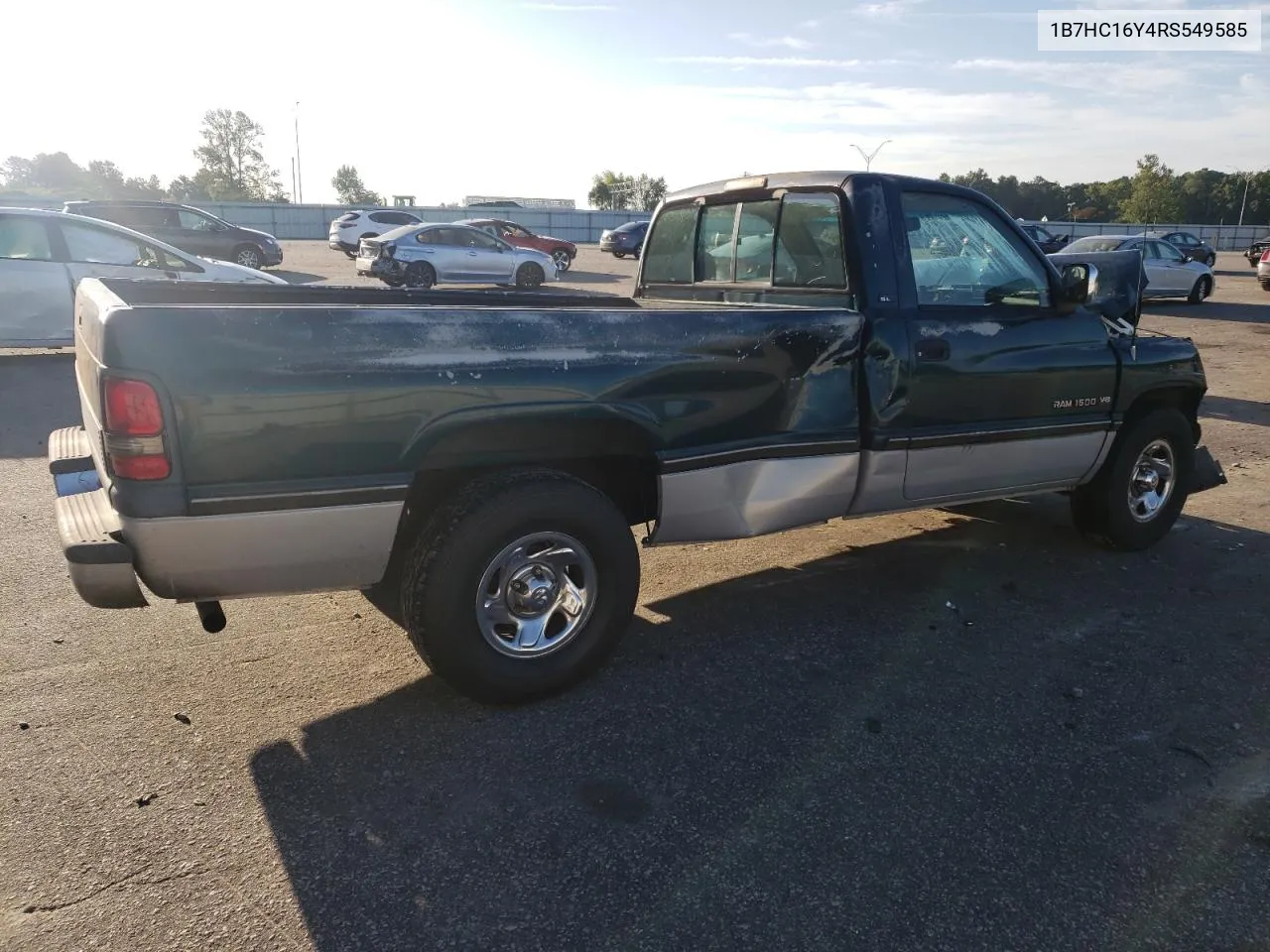 1994 Dodge Ram 1500 VIN: 1B7HC16Y4RS549585 Lot: 70640894