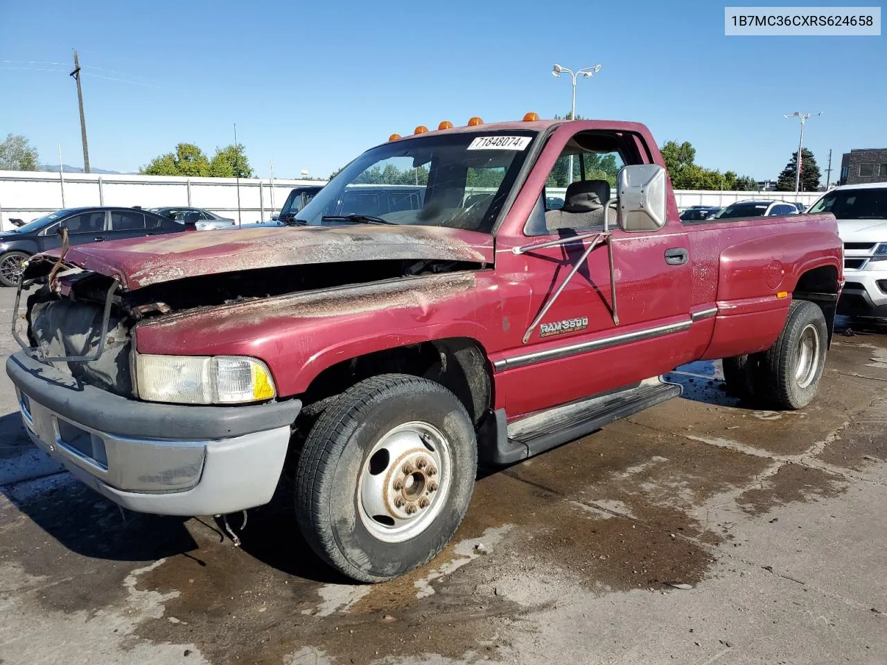 1994 Dodge Ram 3500 VIN: 1B7MC36CXRS624658 Lot: 71848074